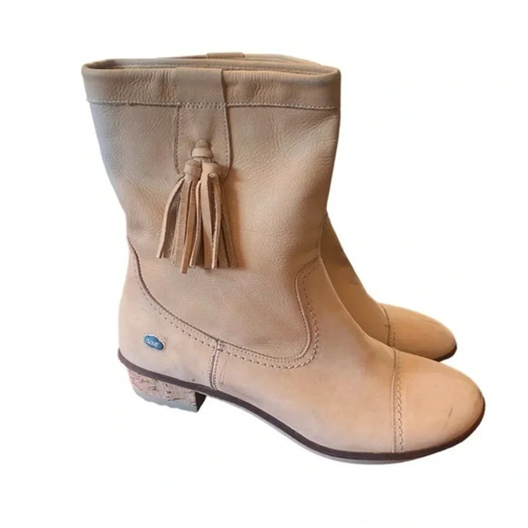 Cloud Footwear European Leather Tassel Tan Leather Boots - Picture 1 of 10